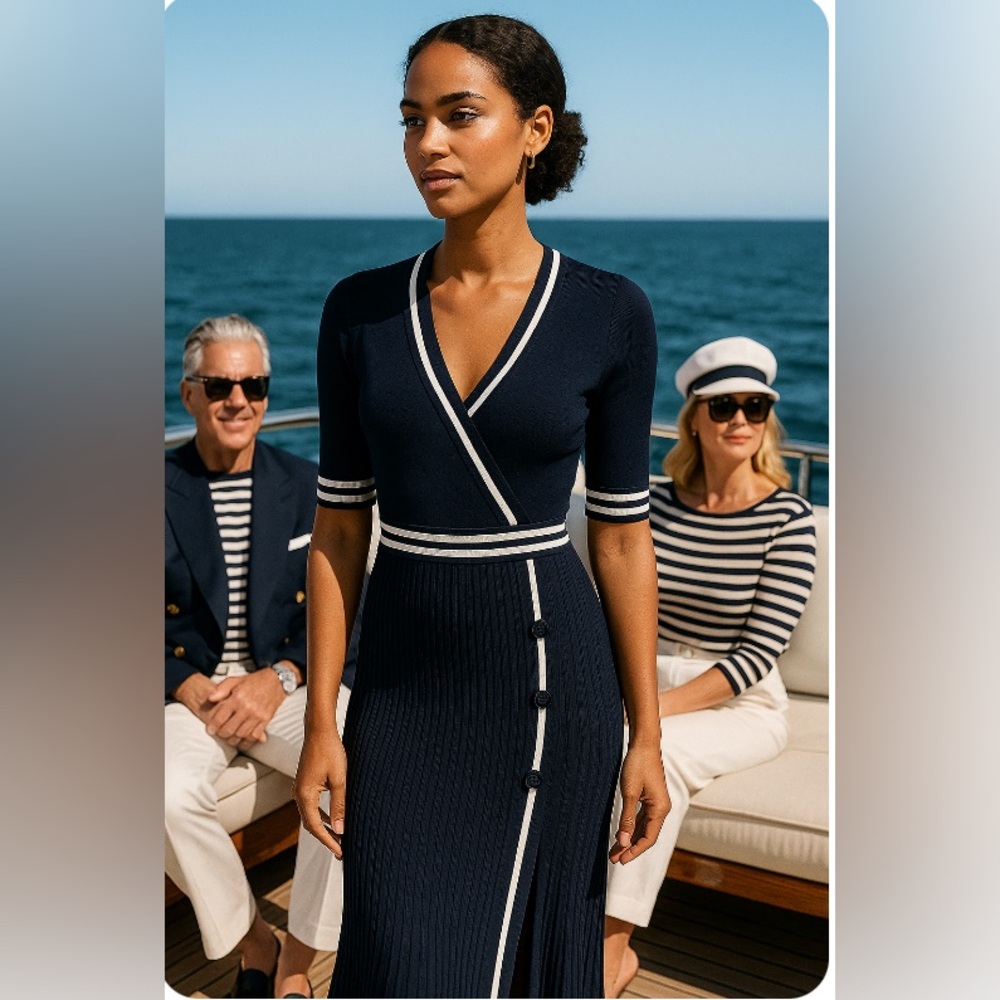 Eva Mendez New York and Company Olga sweater dress size M fantastic unique dress